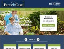 Tablet Screenshot of batonrougeeldercaregivers.com